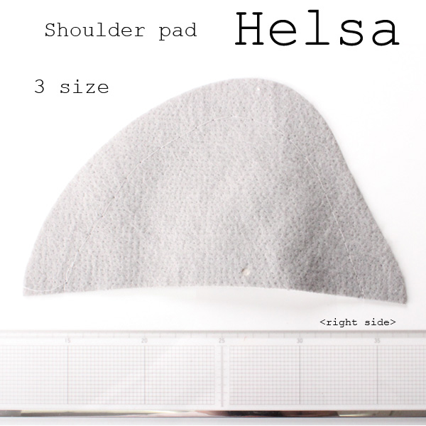 メンズジャケット用肩パット 3サイズ展開 (Helsa) HELSA