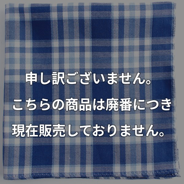 Ringhartポケットチーフ ブルーチェック RCF-02