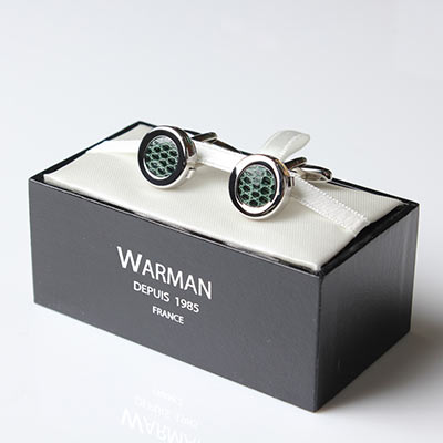 WARMAN 2 in 1フランス製レザーカフス グリーン WARMANCUFF-05