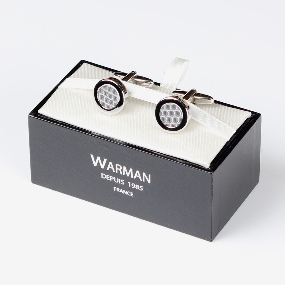 WARMAN 2 in 1フランス製レザーカフス グレー WARMANCUFF-02