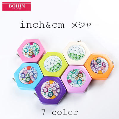 BOHIN 花柄 センチ&インチメジャー 7色展開 BOHIN-22290